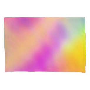 Pastel Iridescent Colourful Gradient Design Pillowcase