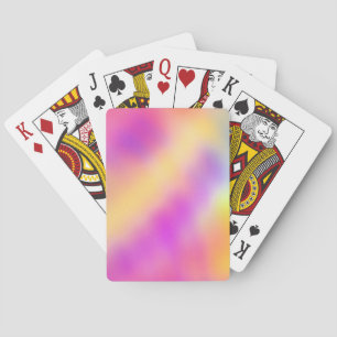 Pastel Iridescent Colourful Gradient Design Playing Cards