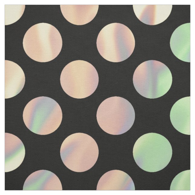 Pastel Iridescent polka dots Fabric (Swatch)