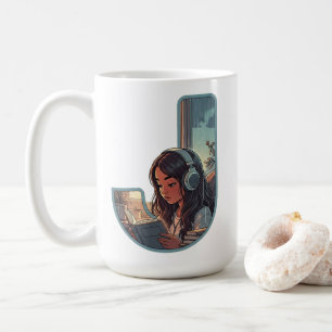 Pastel J with Lo-Fi Girl Coffee Mug