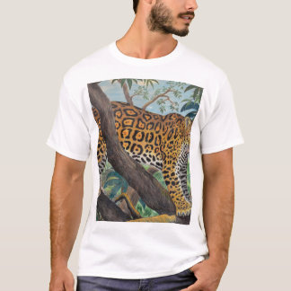 Pastel jaguar: jungle drawing. T-Shirt
