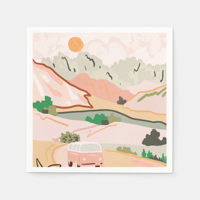 Pastel Journey Napkin (Front)