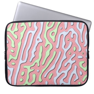 Pastel Kawaii Abstract Colourful Splatter Design Laptop Sleeve
