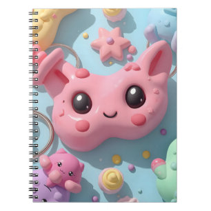 Pastel Kawaii Creature Fantasy Art Notebook