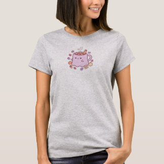 Pastel Kawaii Ghost Brew Cute Autumn T-shirt