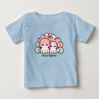 Pastel Kawaii Pets Illustration Cute Animals Baby T-Shirt
