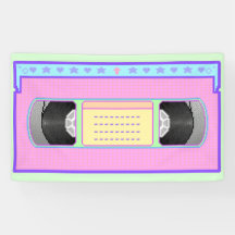 Pastel kawaii VHS vaporwave pixel art