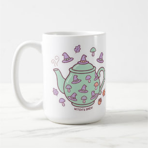 Pastel Kawaii Witch's Brew Teapot Coffee Mug