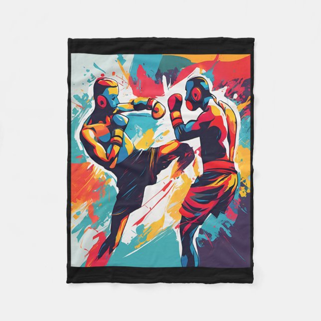 Pastel Kickboxing Navigator Concept  Fleece Blanket (Front)