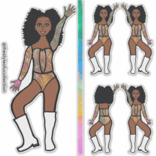 Pastel Lace Dancer Stickers #1