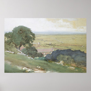 Pastel Landscape Art Poster