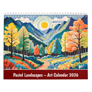 Pastel Landscapes – Art Calendar 2026