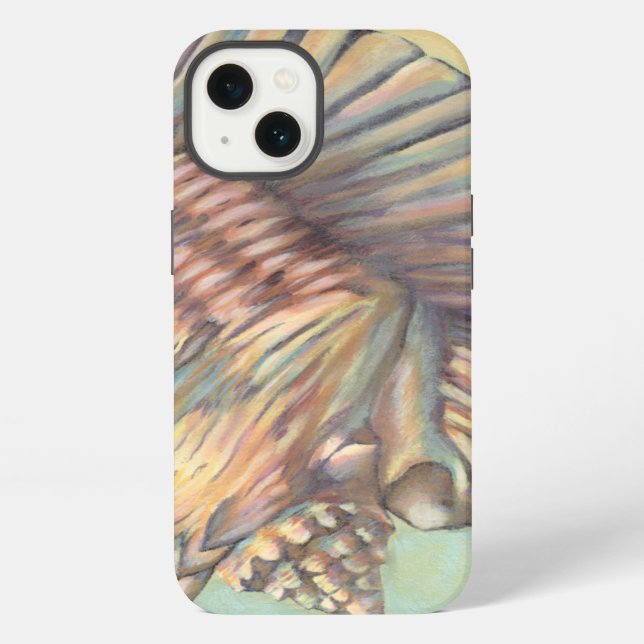 Pastel Large Conch Shell iPhone Case (Back)