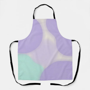 Pastel Lavender Blob Organic Abstract Apron