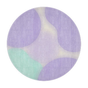 Pastel Lavender Blob Organic Abstract Cutting Board