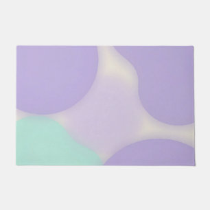 Pastel Lavender Blob Organic Abstract Doormat
