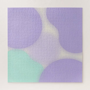 Pastel Lavender Blob Organic Abstract Jigsaw Puzzle