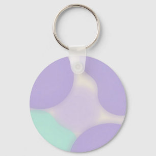 Pastel Lavender Blob Organic Abstract Key Ring