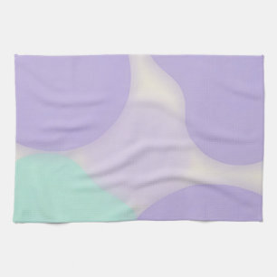 Pastel Lavender Blob Organic Abstract Tea Towel