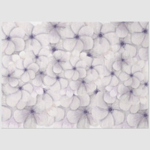 Pastel Lavender & Blue Floral Background Decoupage Tissue Paper