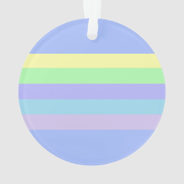 Pastel Lavender Blue Ornament (Back)