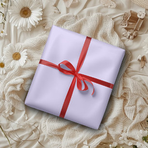 Pastel Lavender Blue Solid Colour Classic Elegan Wrapping Paper