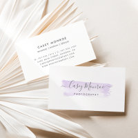 Pastel Lavender & Grey Watercolor Signature Script