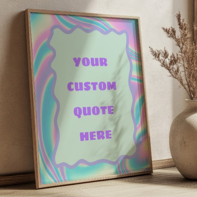 Pastel Lavender, Pink & Blue Custom Quote Poster (Creator Uploaded)