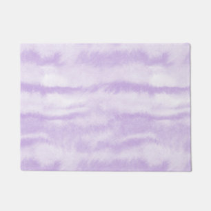 Pastel Lavender Tie-Dye Watercolor Effect Doormat