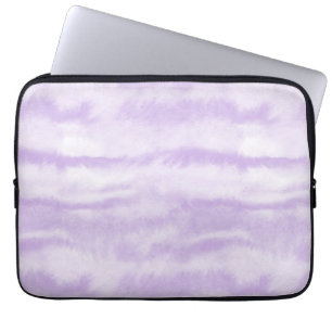 Pastel Lavender Tie-Dye Watercolor Effect Laptop Sleeve