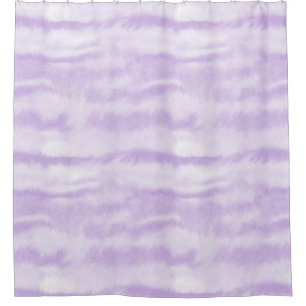 Pastel Lavender Tie-Dye Watercolor Effect Shower Curtain