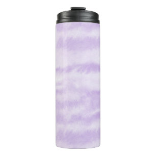 Pastel Lavender Tie-Dye Watercolor Effect Thermal Tumbler