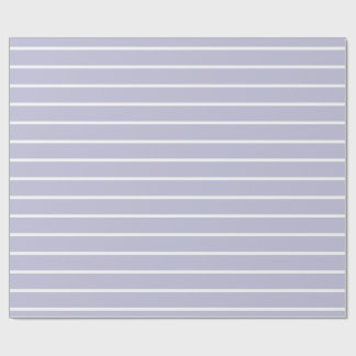 Pastel Lavender White Stripe Wrapping Paper