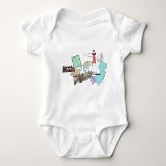 Pastel LBI Love Collage Baby Bodysuit
