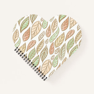 Pastel Leaf Drift  Notebook