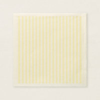 Pastel Lemon Yellow and White Stripes Pale Yellow