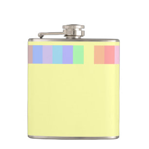 Pastel Lemon Yellow Hip Flask