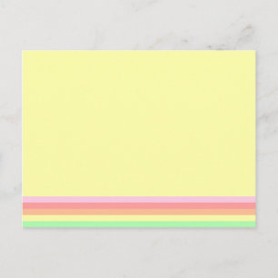 Pastel Lemon Yellow Postcard