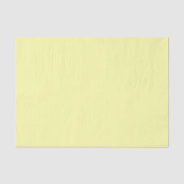 Pastel Lemon Yellow Tissue Paper (Front)
