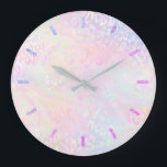 pastel leopard skin large clock<br><div class="desc">modern animal print wall clock</div>
