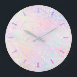 pastel leopard skin large clock<br><div class="desc">modern animal print wall clock</div>