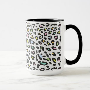 Pastel Leopard Spot Pattern Mug