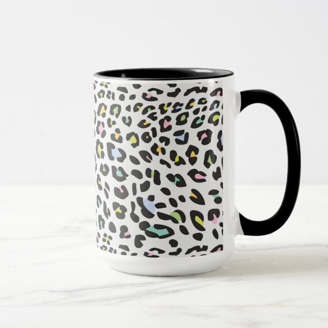 Pastel Leopard Spot Pattern Mug (Right)