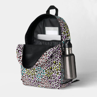 Pastel Leopard Spots Printed Backpack