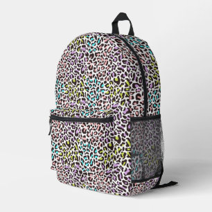 Pastel Leopard Spots Printed Backpack