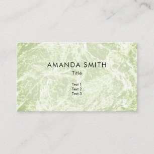 Pastel Light Green Abstract Business Card