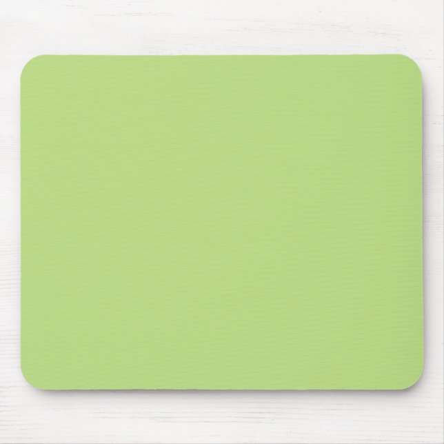 Pastel Light Green Personalised Colour Background Mouse Pad (Front)