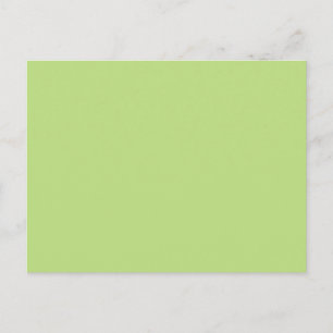 Pastel Light Green Personalised Colour Background Postcard