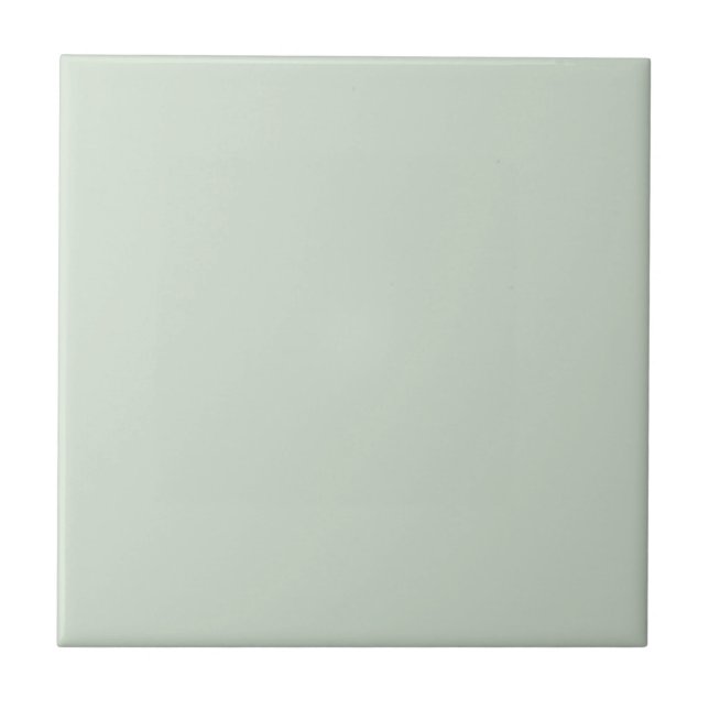 Pastel Light Green Solid Color Tile (Front)