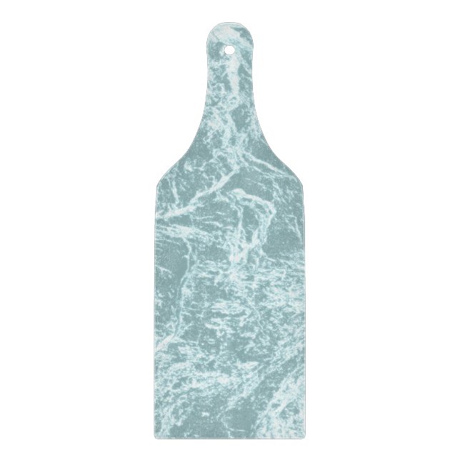 Pastel Light Turquoise Abstract Cutting Board (Front)
